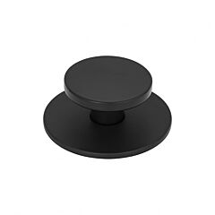 Atlas Homewares Dot Collection Matte Black Round Cabinet Hardware Knob, 2" (51mm) Diameter