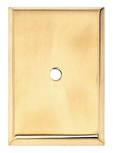 Alno Creations Traditional Backplate 1-7/8" (48mm) in Unlacquered Brass