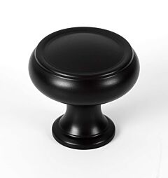 Alno Creations Charlie's Knob 1-1/4" (32mm) Overall Length in Matte Black