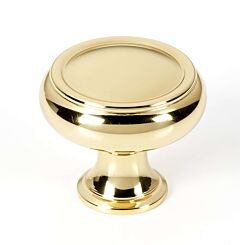 Alno Creations Charlie's Knob 1-1/2" (38mm) Overall Length in Polished Brass
