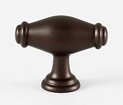 Alno Creations Charlie's Oval Knob 1-3/4" (44mm) Overall Length in Chocolate Bronze
