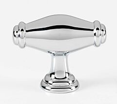 Alno Creations Charlie's Oval Knob 1-3/4" (44mm) Overall Length in Polished Chrome
