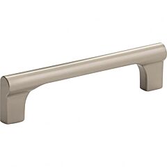 Atlas Homewares Whittier Style 3-3/4" (96mm) Center to Center, Overall Length 4-1/4" (108mm) Brushed Nickel Cabinet Hardware Pull/ Handle