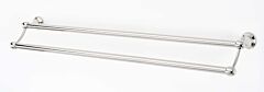 Alno Creations Royale Double Towel Bar 30" (762mm) Center to Center, Overall Length 32 Inch in Polished Nickel