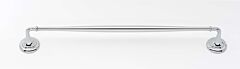 Alno Charlie's Collection Towel Bar 18" (457mm) Hole Centers, 20" (508mm) Overall Length in Polished Chrome Finish