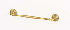 Alno Charlie's Collection Towel Bar 18" (457mm) Hole Centers, 20" (508mm) Overall Length in Satin Brass Finish