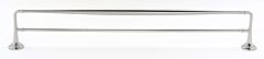 Alno Charlie's Bath Double Towel Bar 30" (762mm) Hole Centers, 32" (813mm) Overall Length in Polished Nickel Finish