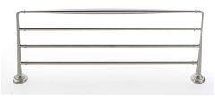 Alno Charlie's Bath Towel Rack 24" (610mm) Hole Centers, 26" (660.5mm) Overall Length in Satin Nckel Finish