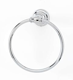 Alno Charlie's Bath Towel Ring 6" (152mm) Diameter in Polished Chrome Finish