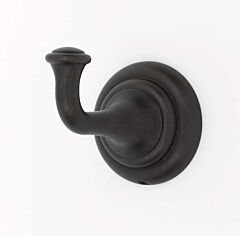 Alno Charlie's Bath Single Robe Hook 2-3/16" (56mm) Overall Height in Barcelona Finish