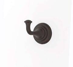 Alno Charlie's Bath Single Robe Hook 2-3/16" (56mm) Overall Height in Chocolate Bronze Finish