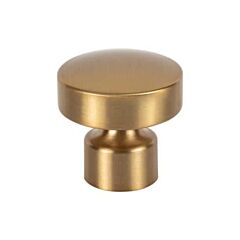 Atlas Homewares Lennox Warm Brass Cabinet Hardware Knob,1-1/4" (32mm) Diameter