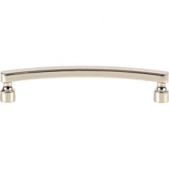 Atlas Homewares Lennox 5-1/16" (128mm) Center to Center, Overall Length 5-9/16" (141mm), Polished Nickel Cabinet Hardware Pull / Handle