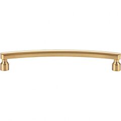 Atlas Homewares Lennox 6-5/16" (160mm) Center to Center, Overall Length 6-13/16" (173.5mm), Warm Brass Cabinet Hardware Pull / Handle