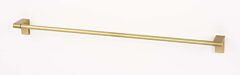 Alno Luna Collection 24" (610mm) Hole Centers Towel Bar 25" (635mm) Overall Length in Satin Brass Finish