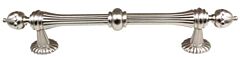 Alno Ornate 6" (152mm) Hole Centers Bar Cabinet Pull 9" (228mm) Length in Satin Nickel Finish