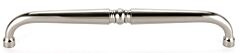 Alno Traditional Collection 6" (152mm) Hole Centers Handle Cabinet Pull 6-1/2" (165.5mm) Length in Satin Nickel Finish