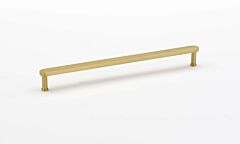 Alno Moderne Collection 12" (305mm) Center Holes Appliance Pull 12-3/4" (324mm) Length in Satin Brass Finish