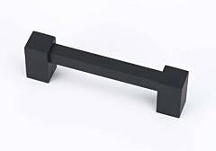 Alno Contemporary Collection 4" (102mm) Center Holes Chic Cabinet Pull 4-5/8" (117.5mm) Length in Matte Black Finish