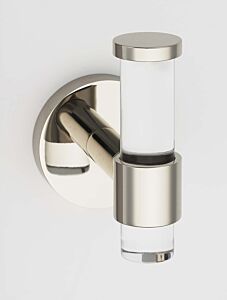 Alno Contemporary Collection Acrylic Single Robe Hook 3-1/8" (79mm) Height in Polished Nickel Finish