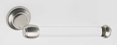 Alno Royale Collection 7-1/16" (179mm) Length Slide on SIngle Post Acrylic Tissue Holder 1-7/8" (48mm) Base Diameter in Polished Nickel Finish