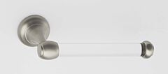 Alno Royale Collection 7-1/16" (179mm) Length Slide on SIngle Post Acrylic Tissue Holder 1-7/8" (48mm) Base Diameter in Satin Nickel Finish
