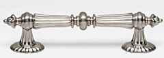 Alno Ornate Collection 4-5/8" (117.5mm) Center to Center Cabinet Bar Pull 6-1/2" (165.5mm) Length in Satin Nickel Finish
