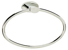 Alno Contemporary Collection 7-7/8" (200mm) Diameter Wall Mounted Towel Ring in Polished Nickel Finish