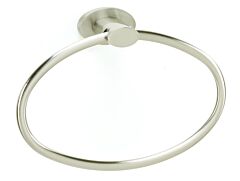 Alno Contemporary Collection 7-7/8" (200mm) Diameter Wall Mounted Towel Ring in Satin Nickel Finish