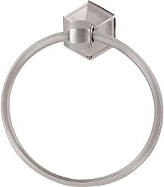 Alno Nicole Series 7" (178mm) Diameter Wall Mounted Towel Rings 3-1/4" (82mm) Projection in Satin Nickel Finish