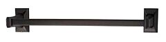 Alno Geometric Series 12" (305mm) Center to Center Towel Bar 14" (356mm) Length in Bronze Finish