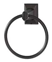 Alno Geometric Series 6" (152mm) Diameter Wall Mounted Towel Rings 3-1/4" (82mm) Projection in Chocolate Bronze Finish