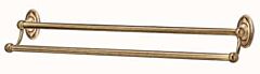 Alno Classic Series 24" (610mm) Center to Center Double Towel Bar 25-3/4" (654mm) Length 3/4" (19mm) Bar Diameter in Antique English Finish