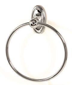 Alno Classic Series 7" (178mm) Diameter Towel Ring 3" (76mm) Projection in Polished Chrome Finish