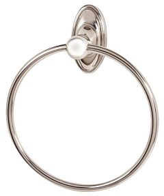 Alno Classic Series 7" (178mm) Diameter Towel Ring 3" (76mm) Projection in Polished Nickel Finish
