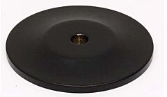 Alno Rope Series 1-1/4" (32mm) Diameter Cabinet Knob Backplate 1/8" (3mm) Projection, in Matte Black Finish
