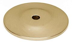 Alno Rope Series 1-1/4" (32mm) Diameter Cabinet Knob Backplate 1/8" (3mm) Projection, in Satin Brass Finish