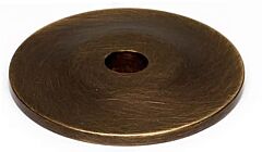 Alno Rope Series 1" (25.4mm) Diameter Cabinet Knob Backplate 1/8" (3mm) Projection, in Antique English Finish