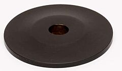 Alno Rope Series 1" (25.4mm) Diameter Cabinet Knob Backplate 1/8" (3mm) Projection in Chocolate Bronze Finish