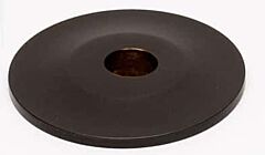 Alno Rope Series 3/4" (19mm) Diameter Cabinet Knob Backplate 1/8" (3mm) Projection in Chocolate Bronze Finish