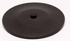 Alno Rope Series 1-1/2" (38mm) Diameter Cabinet Knob Backplate 1/8" (3mm) Projection in Chocolate Bronze Finish