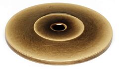 Alno Rope Series 1-1/2" (38mm) Diameter Cabinet Knob Backplate 1/8" (3mm) Projection, in Polished Antique Finish