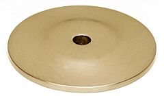 Alno Rope Series 1-1/2" (38mm) Diameter Cabinet Knob Backplate 1/8" (3mm) Projection, in Satin Brass Finish