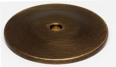 Alno Rope Series 1-3/4" (44mm) Diameter Cabinet Knob Backplate 1/8" (3mm) Projection, in Antique English Finish