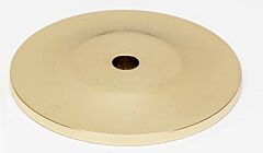 Alno Rope Series 1-3/4" (44mm) Diameter Cabinet Knob Backplate 1/8" (3mm) Projection, in Polished Brass Finish
