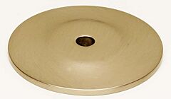 Alno Rope Series 1-3/4" (44mm) Diameter Cabinet Knob Backplate 1/8" (3mm) Projection, in Satin Brass Finish