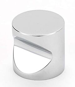 Alno Contemporary Series 1" (25.4mm) Diameter Cylindrical Knob 1" (25.4mm) Projection in Polished Chrome Finish
