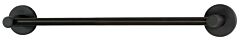 Alno Contemporary Series 18" (457mm) Center to Center 19-3/8" (492mm) Length Bathroom Towel Bar 2" (51mm) Base Diameter in Bronze Finish