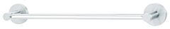 Alno Contemporary Series 18" (457mm) Center to Center 19-3/8" (492mm) Length Bathroom Towel Bar 2" (51mm) Base Diameter in Polished Chrome Finish