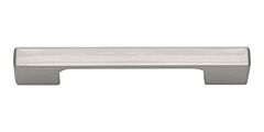 Atlas Homewares Thin SquarePull Contemporary Style 3-3/4 Inch (96 mm ) Center to Center, Overall Length 4.68" Brushed Nickel, Cabinet Hardware Pull / Handle